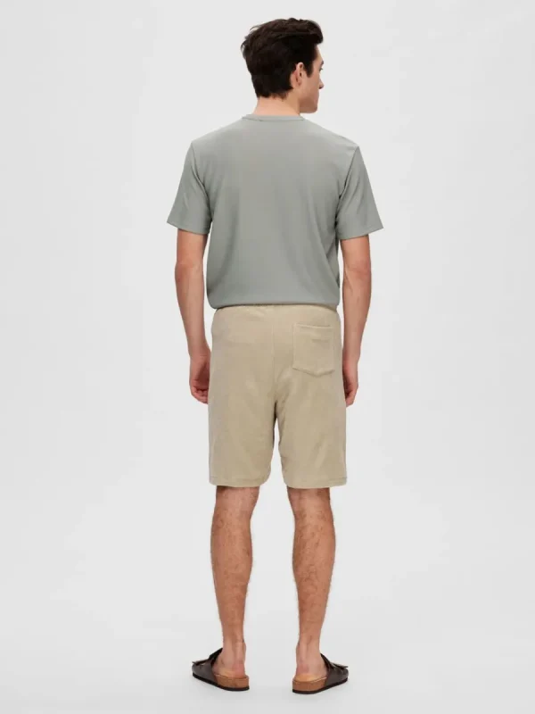 SELECTED FROTTÉTYG SHORTS Beige Discount