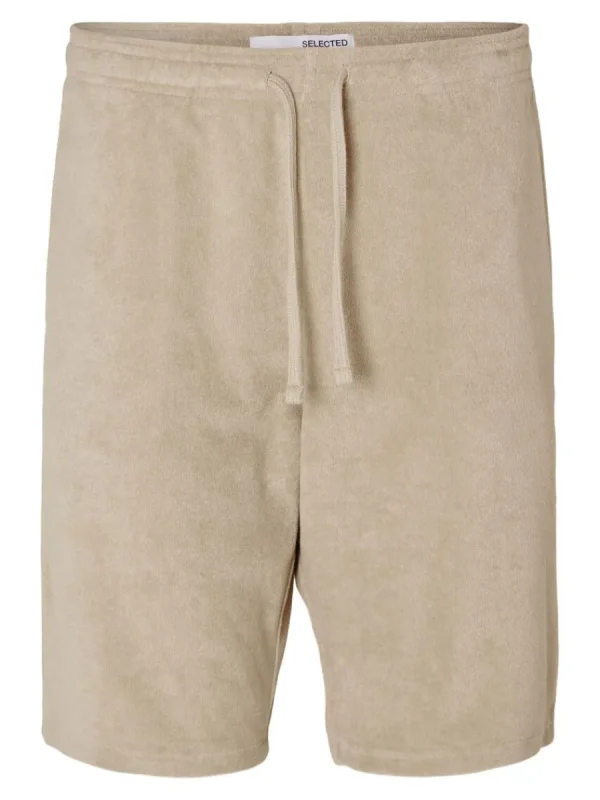 SELECTED FROTTÉTYG SHORTS Beige Discount