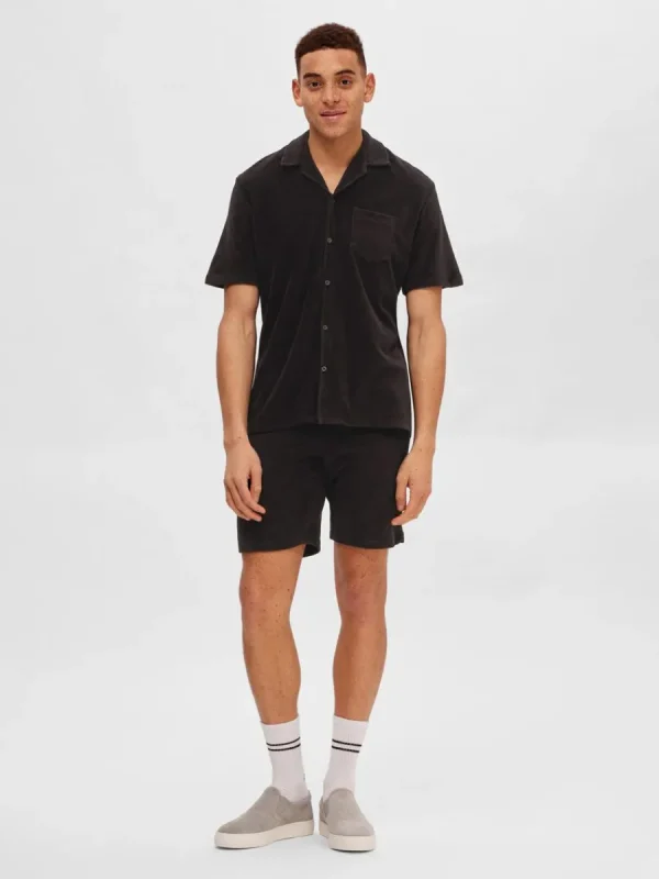 SELECTED FROTTÉTYG SKJORTA Black Hot