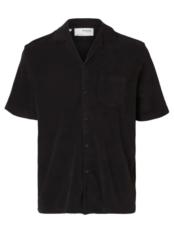SELECTED FROTTÉTYG SKJORTA Black Hot