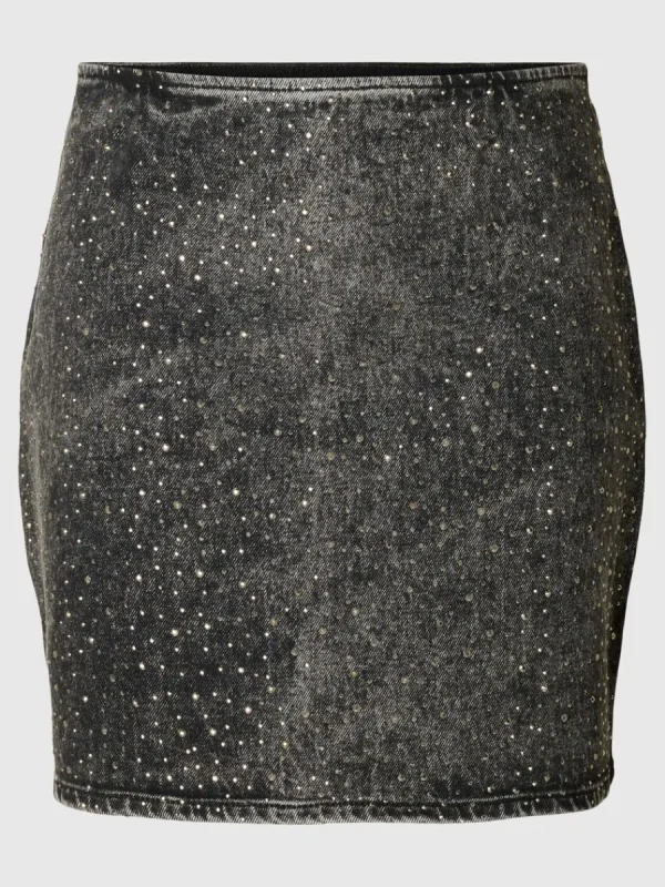 SELECTED GLANSIG JEANSKJOL Black Fashion