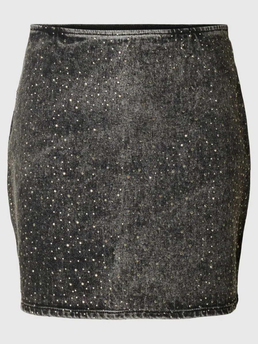 glansig_jeanskjol_0.webp SELECTED GLANSIG JEANSKJOL Black Fashion