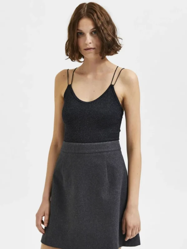 SELECTED GLITTER BODY Black Best