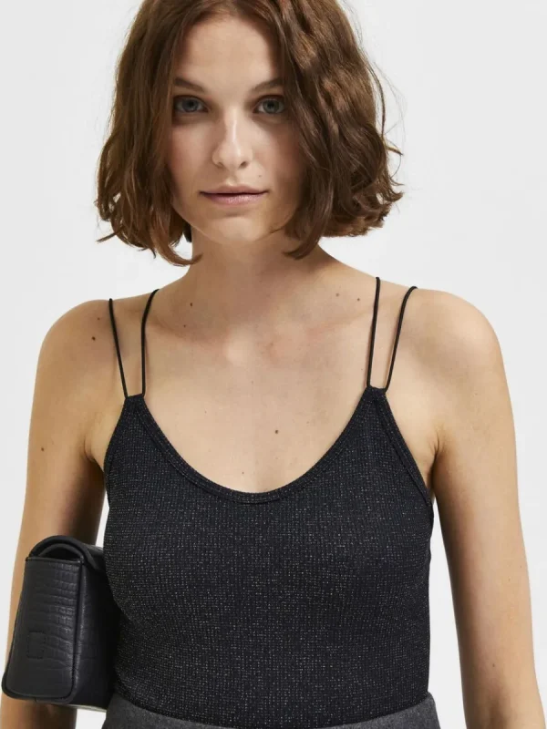 SELECTED GLITTER BODY Black Best