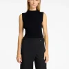 SELECTED GLITTER ÄRMLÖS TOPP Black Cheap
