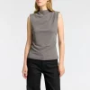 SELECTED GLITTER ÄRMLÖS TOPP Grey New