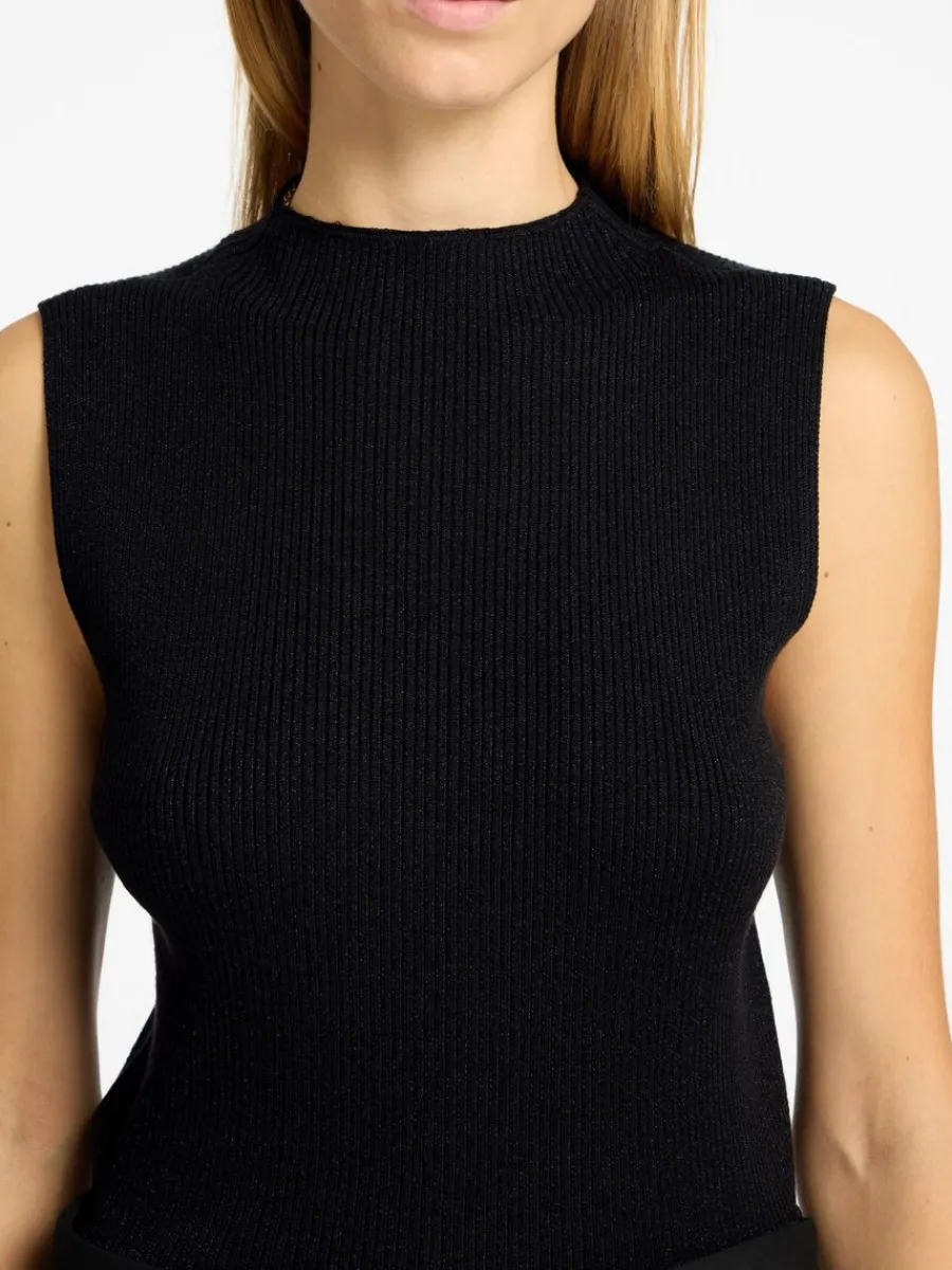 glitter_rmls_topp_3-1.webp SELECTED GLITTER ÄRMLÖS TOPP Black Cheap