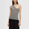 SELECTED GLITTER TOPP Grey Hot