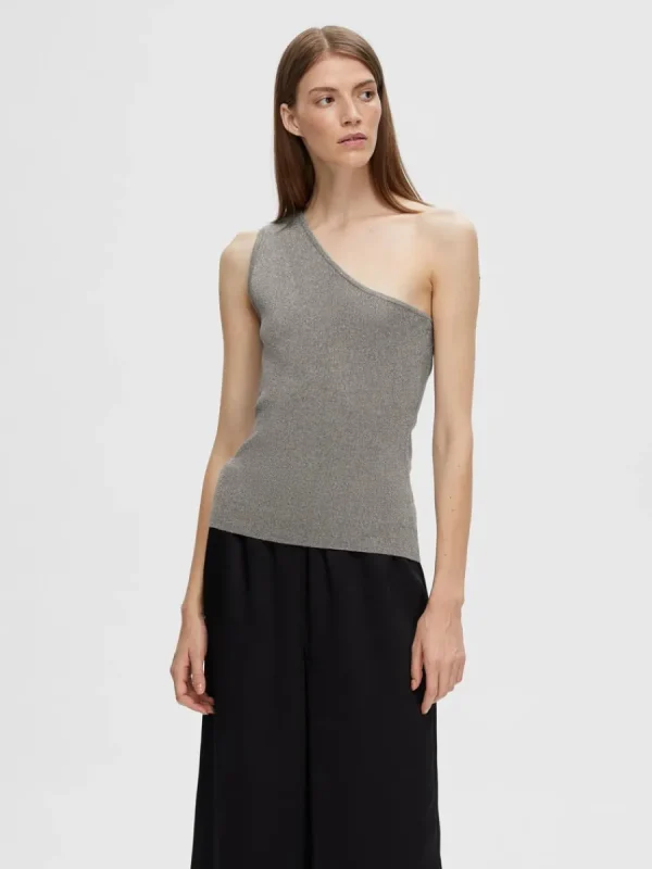 SELECTED GLITTER TOPP Grey Hot