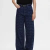 SELECTED GLITTERSTENAR VIDA JEANS Blue Hot