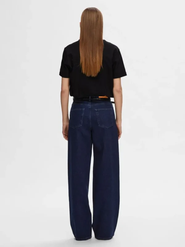 SELECTED GLITTERSTENAR VIDA JEANS Blue Hot
