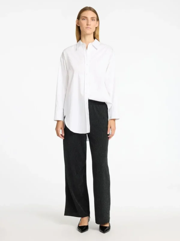 SELECTED GLITTRIGT BYXOR MED HÖG MIDJA Black Discount