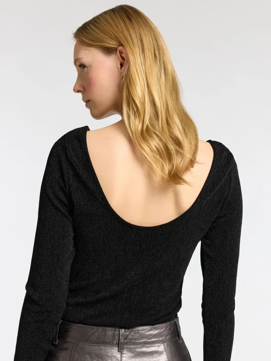 glittrigt_lngrmad_topp_3.webp SELECTED GLITTRIGT LÅNGÄRMAD TOPP Black Outlet