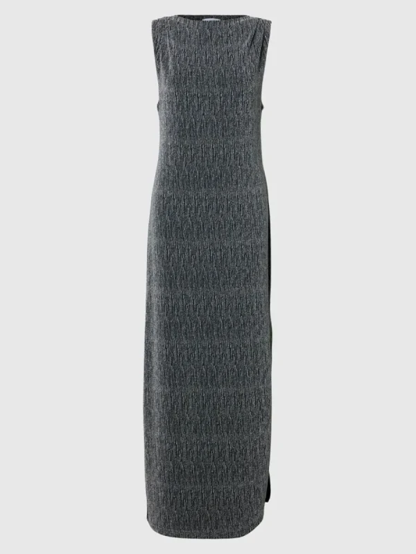 SELECTED GLITTRIGT MAXIKLÄNNING Black Cheap