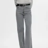 SELECTED GRÅ VIDA JEANS Grey Clearance