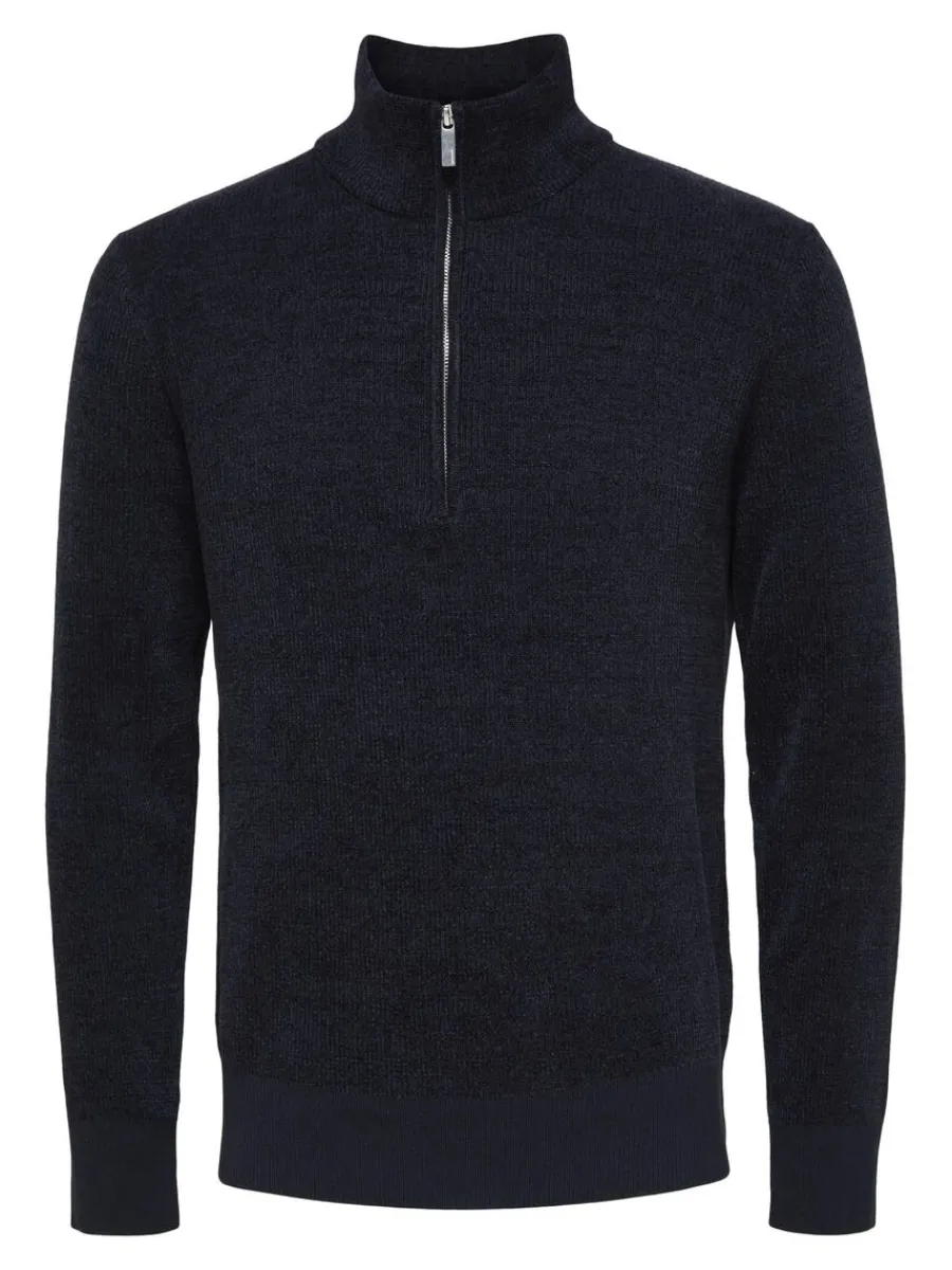 half_zip_trja_4-2.webp SELECTED HALF ZIP TRÖJA Blue Clearance