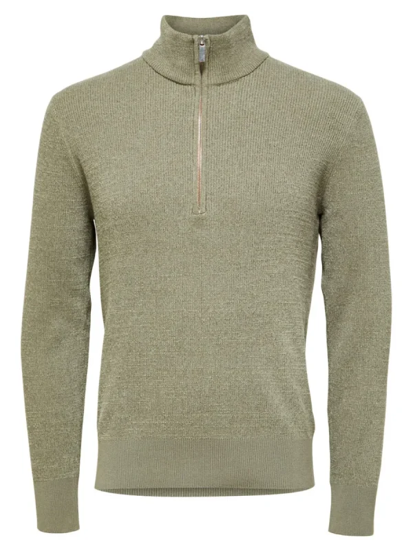 SELECTED HALF ZIP TRÖJA Green Shop