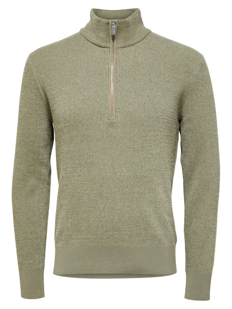 half_zip_trja_4.webp SELECTED HALF ZIP TRÖJA Green Shop