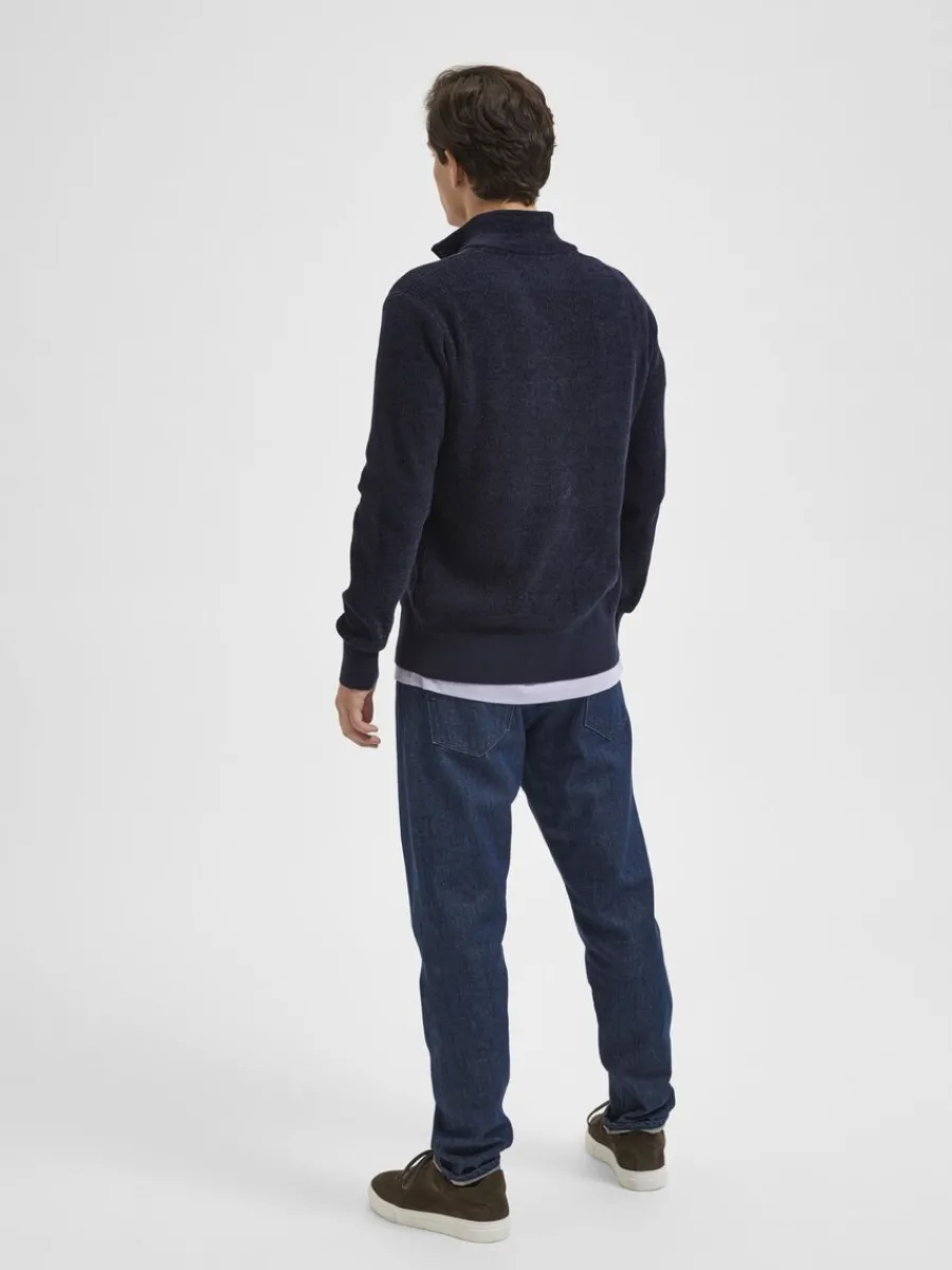 half_zip_trja_5-2.webp SELECTED HALF ZIP TRÖJA Blue Clearance