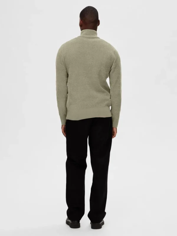 SELECTED HALF ZIP TRÖJA Green Shop