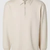 SELECTED HALVLÅNGT BLIXTLÅS SWEATSHIRT Beige New