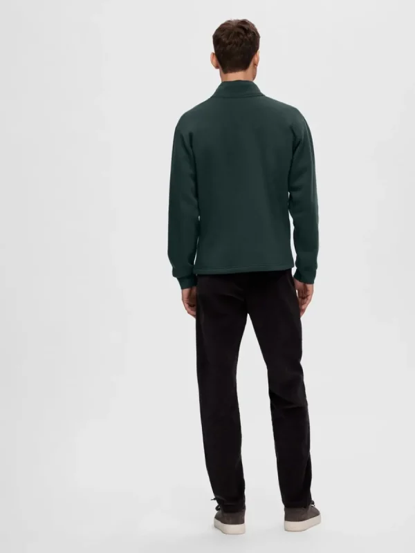 SELECTED HALVLÅNGT BLIXTLÅS TRÖJA Grey Shop