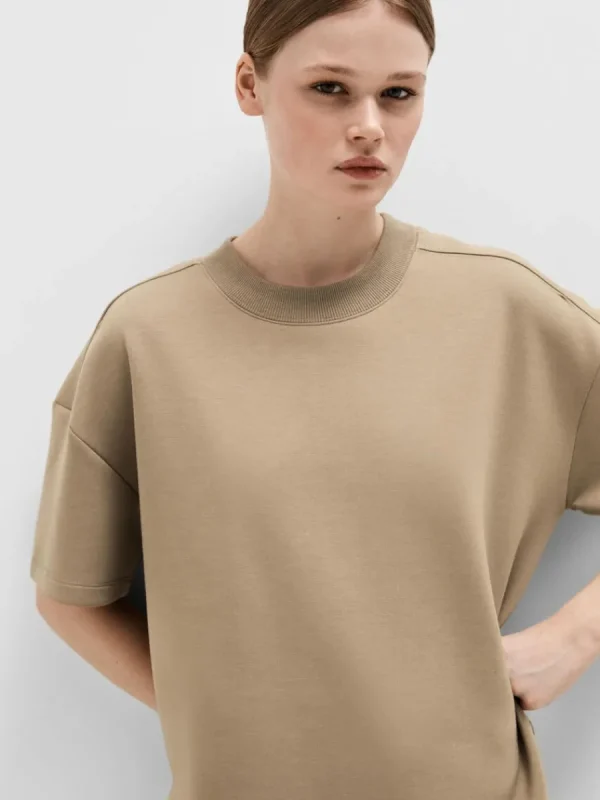 SELECTED HALVPOLO T-SHIRT Brown Online