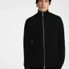SELECTED HÖG HALS MED BLIXTLÅS STICKAD KOFTA Black Shop