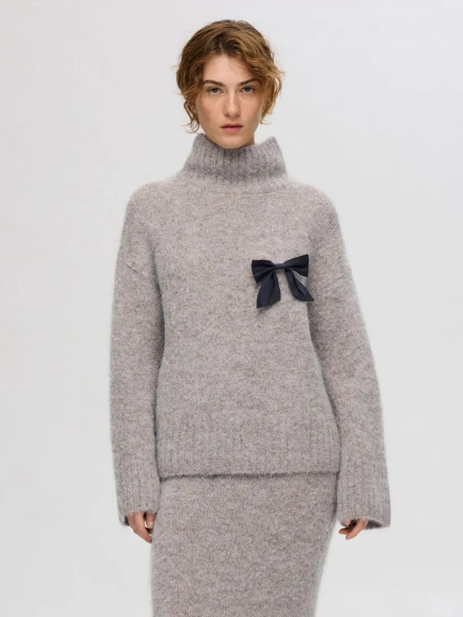 hg_hals_trja_0.webp SELECTED HÖG HALS TRÖJA Grey Discount
