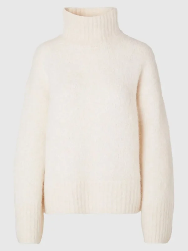 SELECTED HÖG HALS TRÖJA Beige Store