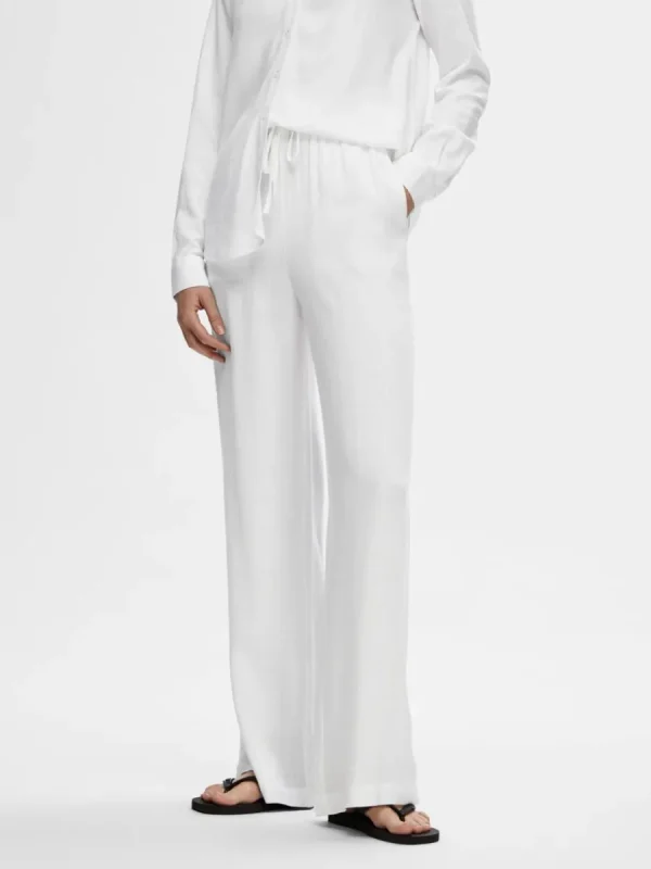 SELECTED HÖG MIDJA BYXOR White Clearance