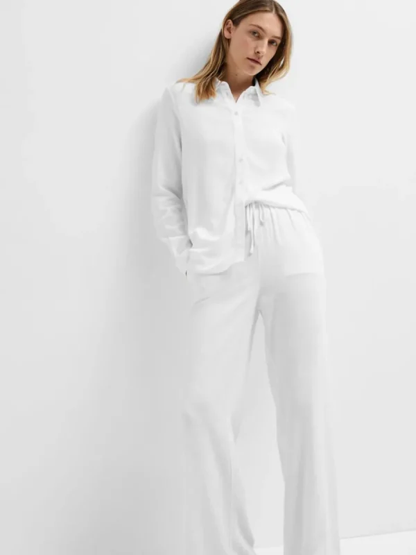 SELECTED HÖG MIDJA BYXOR White Clearance