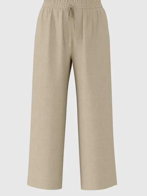SELECTED HÖG MIDJA BYXOR Beige Shop