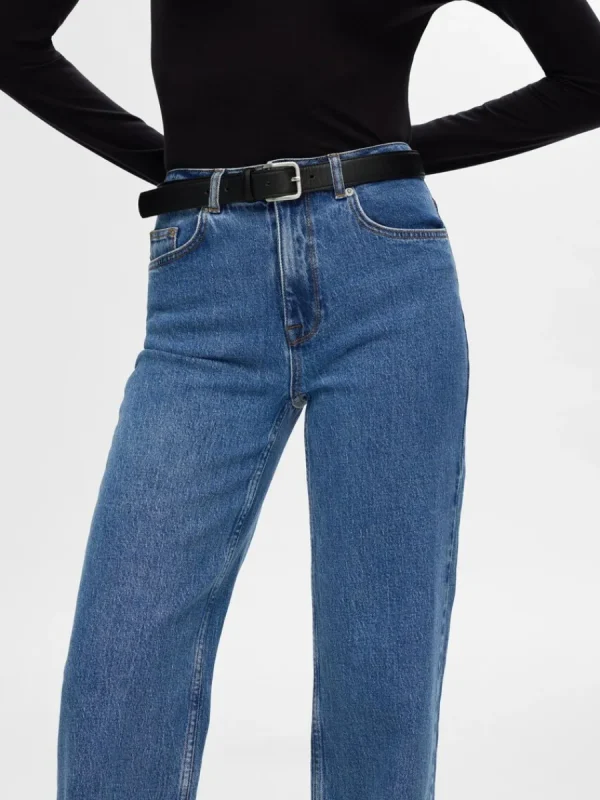 SELECTED HÖG MIDJA JEANS MED VIDA BEN Blue Online