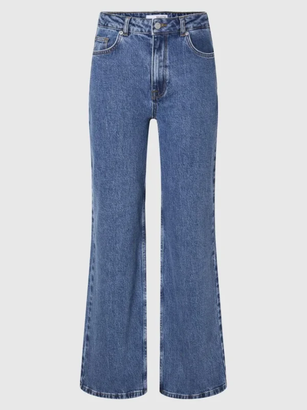 SELECTED HÖG MIDJA JEANS MED VIDA BEN Blue Online