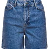 SELECTED HÖG MIDJA JEANSSHORTS Blue New