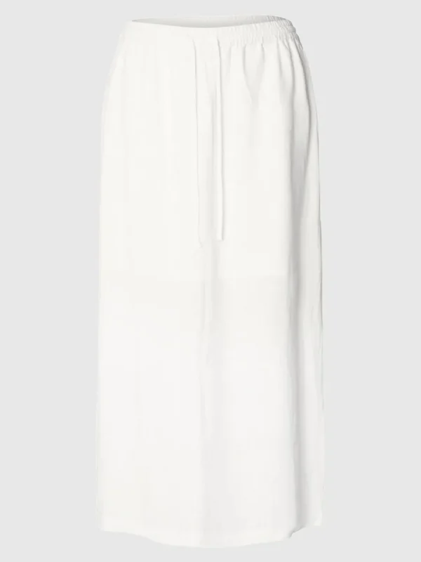 SELECTED HÖG MIDJA MAXIKJOL White New