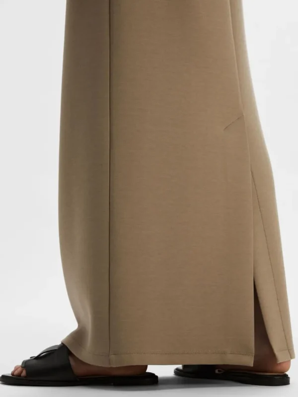 SELECTED HÖG MIDJA MAXIKJOL Brown Cheap