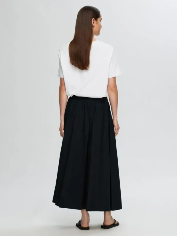 SELECTED HÖG MIDJA MAXIKJOL Black Cheap