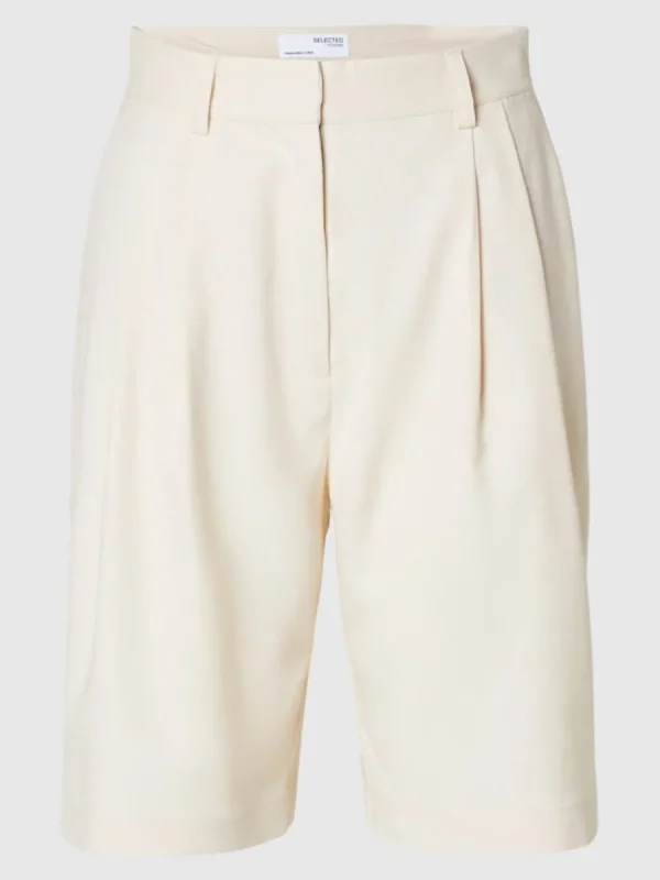 SELECTED HÖG MIDJA SHORTS Beige Cheap