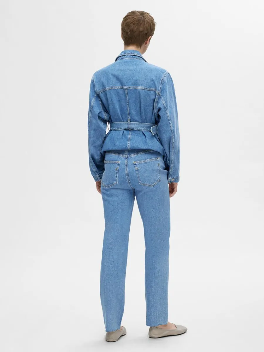 hg_midja_straight_fitjean_4.webp SELECTED HÖG MIDJA STRAIGHT FIT-JEANS Blue Clearance