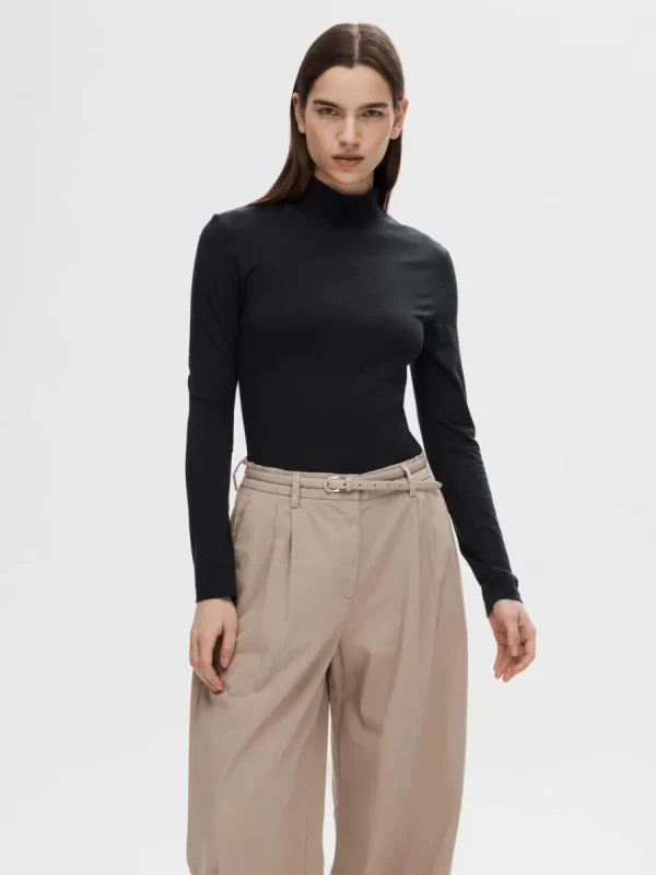 SELECTED HÖGHALSAD TOPP Black Online