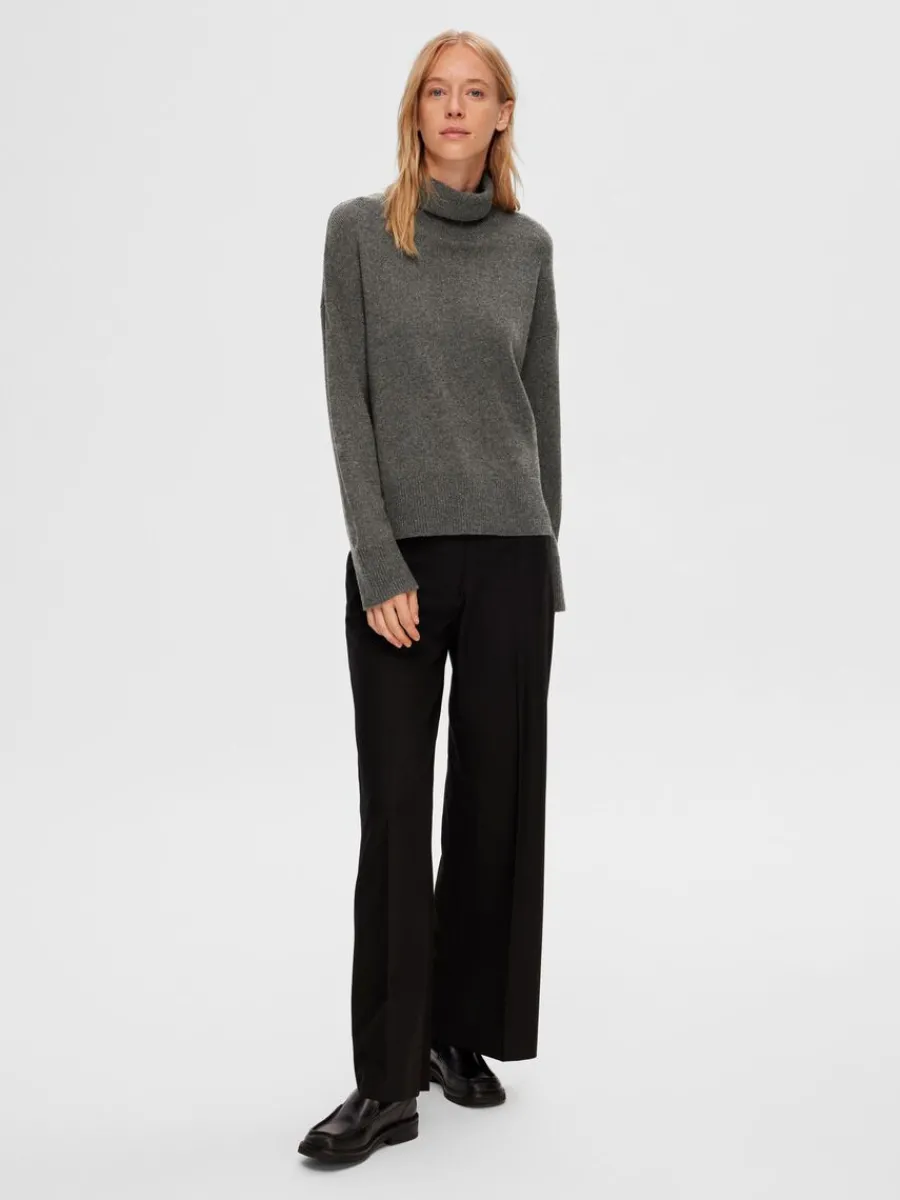 hghalsad_trja_1.webp SELECTED HÖGHALSAD TRÖJA Grey Cheap