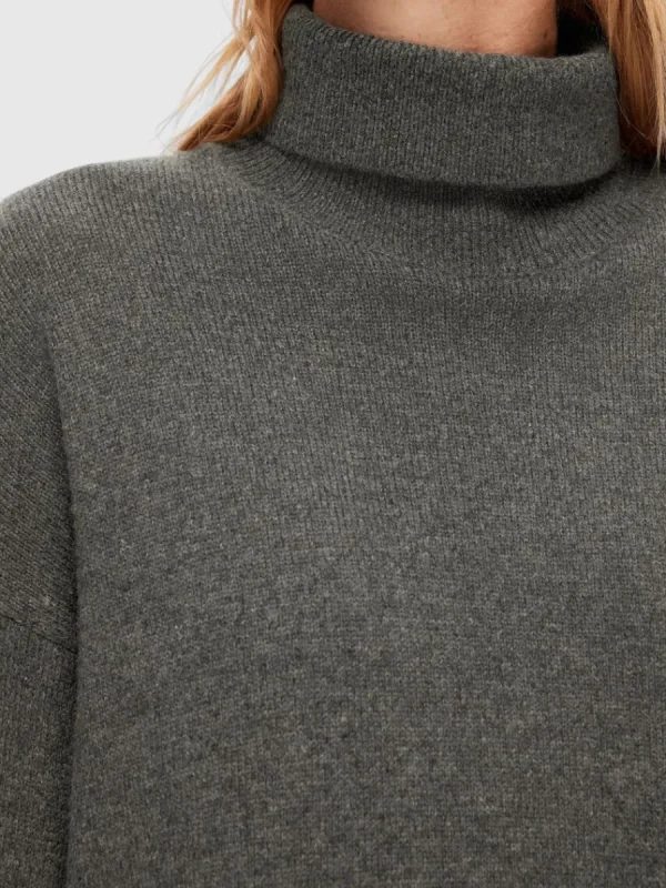 SELECTED HÖGHALSAD TRÖJA Grey Best