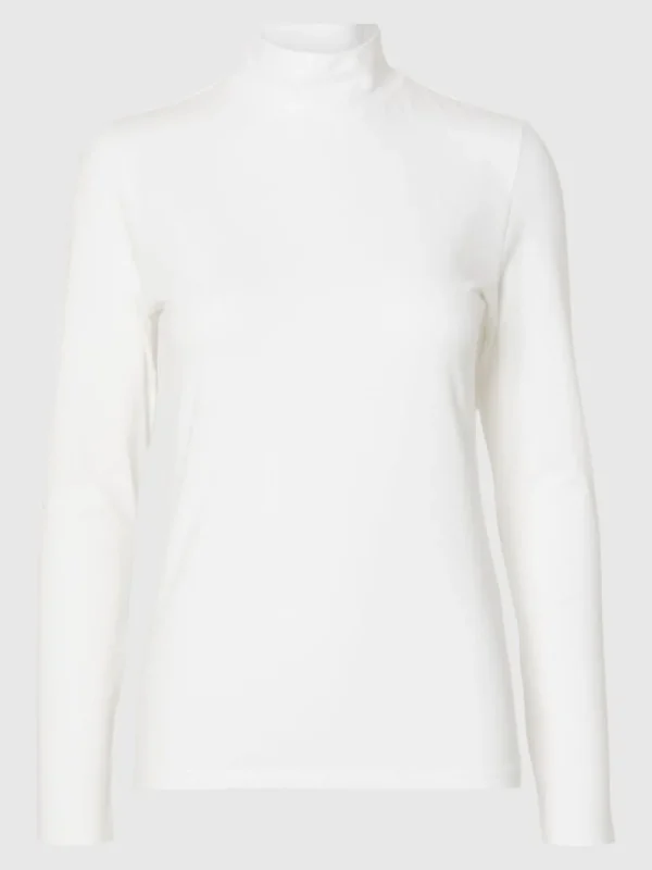 SELECTED HÖGHALSAD T-SHIRT White Clearance