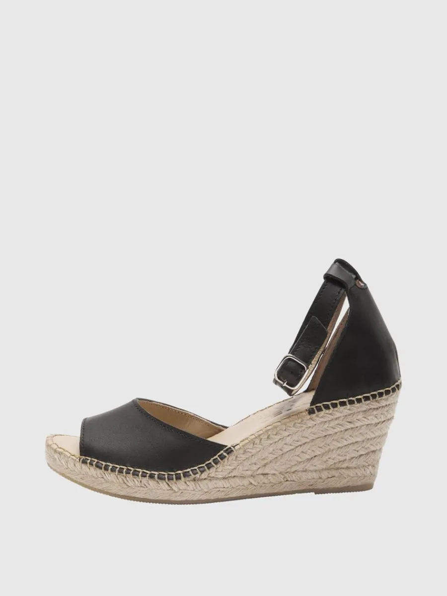 hgklackade_lder_espadrill_0.webp SELECTED HÖGKLACKADE LÄDER ESPADRILLES Black Online