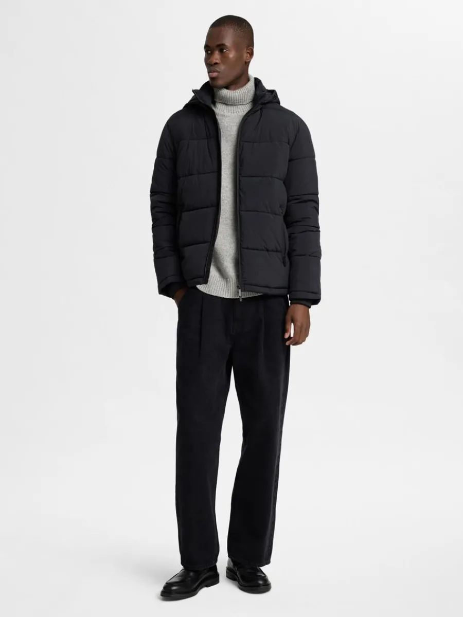 huvfrsedd_pufferjacka_3.webp SELECTED HUVFÖRSEDD PUFFERJACKA Black Best Sale