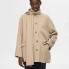 SELECTED INBYGGD HALSDUK JACKA Beige Fashion