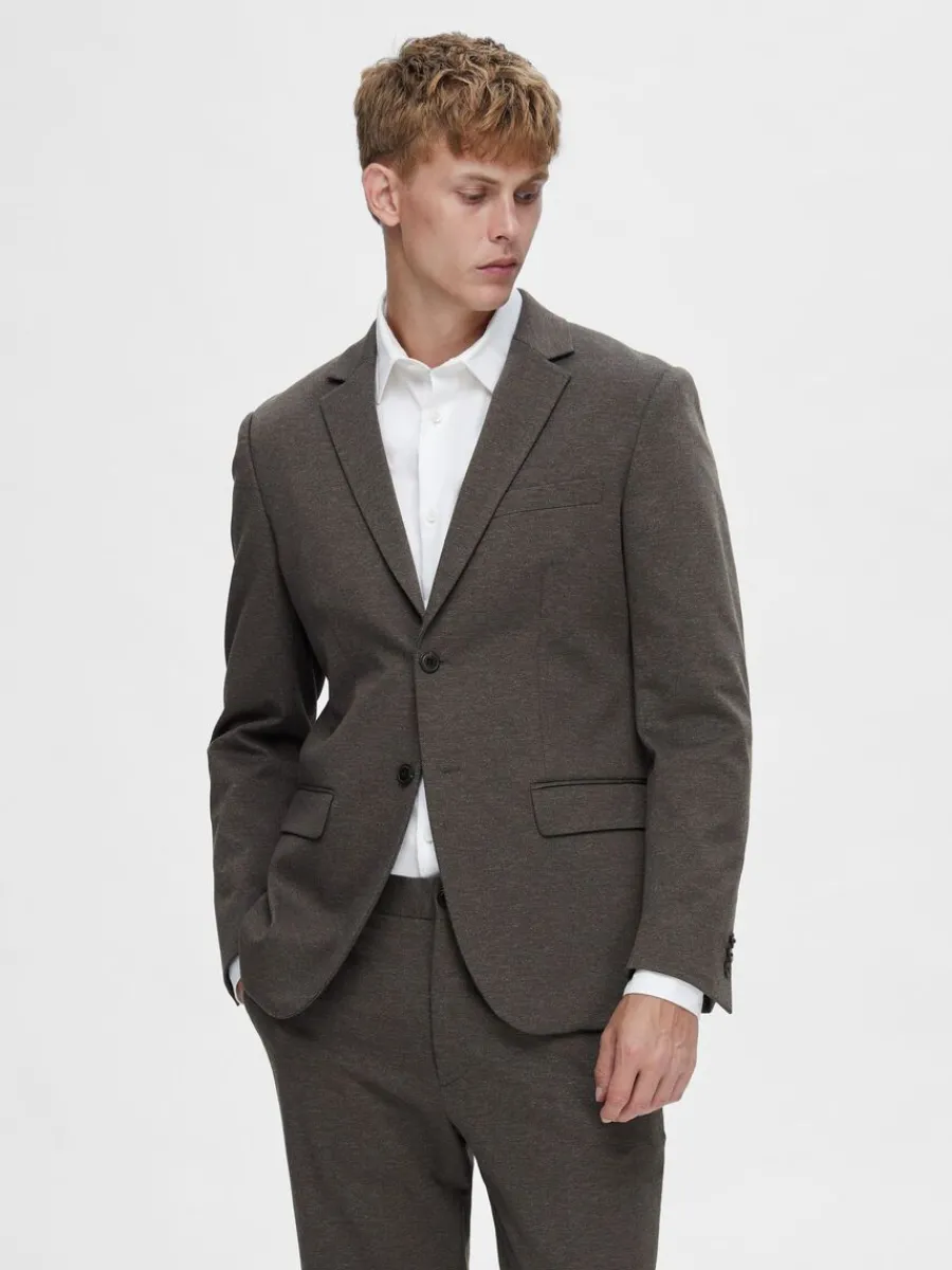 jersey_kavaj_0.webp SELECTED JERSEY KAVAJ Brown Online