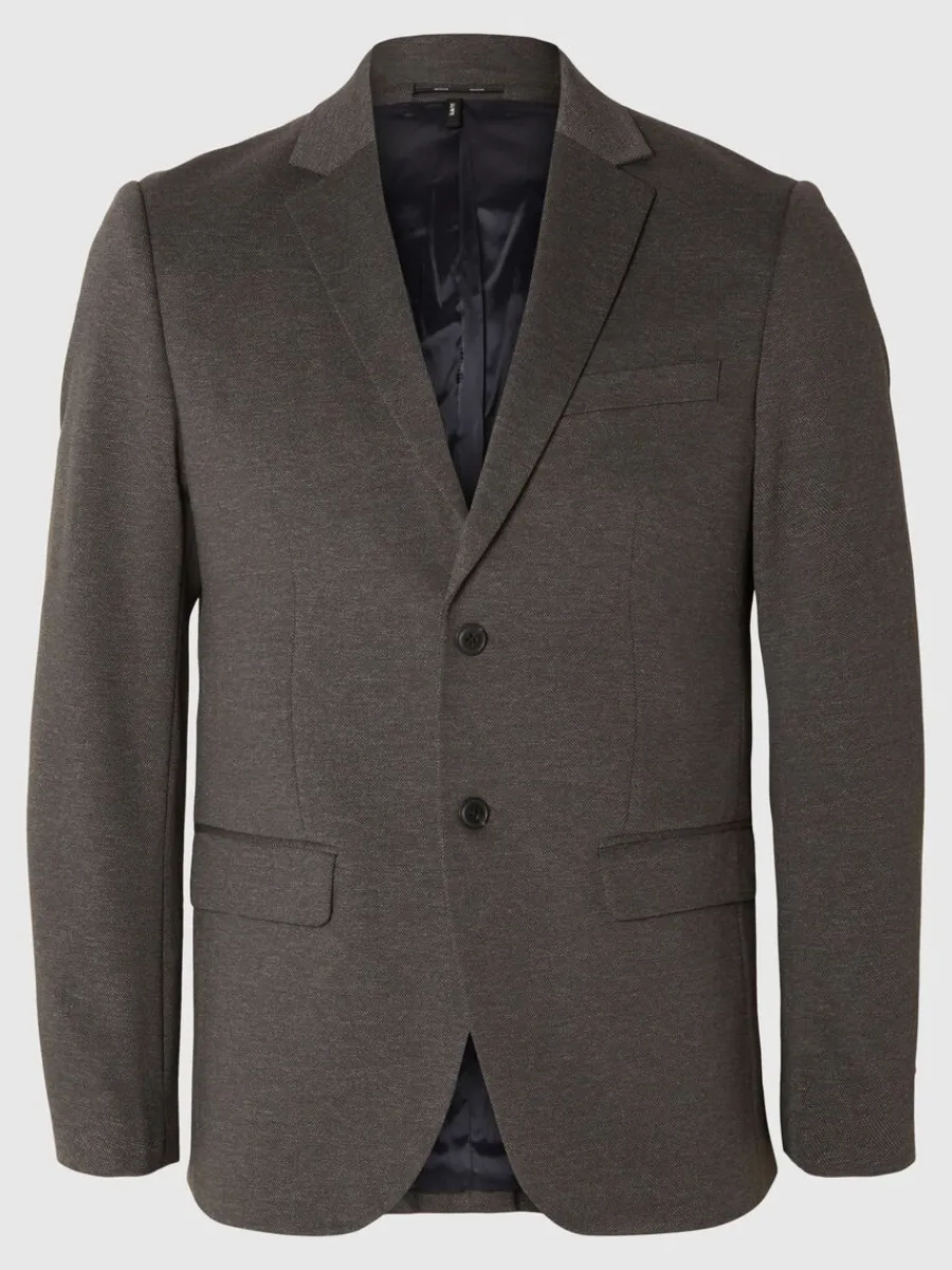 jersey_kavaj_4.webp SELECTED JERSEY KAVAJ Brown Online